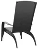 vidaXL Adirondack-Gartenstuhl Schwarz Poly Rattan Produktbild-Vorschau 5