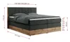 MKS MEBLE King Boxspringbett 160x200 mit Bettkasten Eiche, Produktbild-Vorschau 5