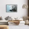 Gerahmtes Poster - Schwarzer Rahmen - Weiß Der Wolf Bild - Produktbild-Vorschau 7