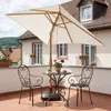 Sekey Rechteckiger Sonnenschirm 200x150 cm Holzoptik, Produktbild-Vorschau 1