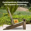 Wiltec zahradní židle z masivu Adirondack 89 x 72 x 92,5 Náhled obrázku produktu 5