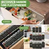 Gewürzgläser Set 24er: Eckige Gewürzdosen Glas mit Produktbild-Vorschau 4