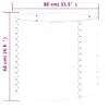 vidaXL Pflanzkübel Pulverbeschichteter Stahl 80x80x68 cm Produktbild-Vorschau 5