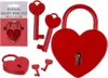 Liebesvorhängeschloss mit 2 Schlüsseln – Geschenk für Produktbild-Vorschau 3