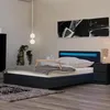 HOME DELUXE - LED Bett NUBE mit Schubladen 140 x 200 Produktbild-Vorschau 2