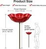 Vogeltränke Garten Metall – 2 Stück – 60 x 15 cm – Bienen Produktbild-Vorschau 6