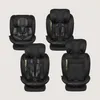 A collage of four black car seats against a light gray background. Produktbild-Vorschau