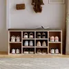 Armoire À Chaussures Avec Siège Banquette Moderne Chêne Voir les images du produit 7