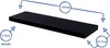 Moderne schwebende Wandregale – 100 cm – Weiß – 2er-Pack Produktbild-Vorschau 3