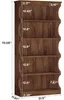 Bücherregal 178 cm Hoch mit 6 Böden, Standregal Produktbild-Vorschau 2