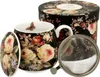 DUO FLORAL Fassbecher 430 ml WARDA mit Teesieb, New Bone Produktbild-Vorschau 5