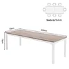 Tribesigns Schreibtisch Computertisch 200x70x 5 cm Produktbild-Vorschau 2