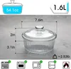 1.6L Rund Auflaufform Glas Mit Deckel, klein, Produktbild-Vorschau 2