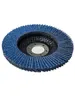 1x Fächerschleifscheiben 115mm flach Körnung 100 Blau Produktbild-Vorschau 6