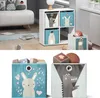 Vicco Faltbox 30x30 , 30 x 30 cm 2er Set, Blau/Grau Produktbild-Vorschau 2