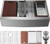 Bauernhaus-Küchenspüle - Einbauspüle aus 304-Edelstahl - Produktbild-Vorschau 1