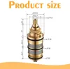 A diagram showing the dimensions of a shower valve cartridge. Produktbild-Vorschau