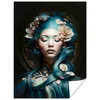 MuchoWow® Poster Frauen - Blumen - Porträt - Asiatisch Produktbild-Vorschau 1