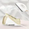 A steam generator iron and its base are shown against a white, draped fabric background with some steam visible. Produktbild-Vorschau