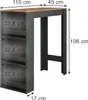 Barový stôl Vicco Repose Antracit/zlatý dub 45 x 110 cm, Náhľad obrázku produktu 2