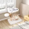 COSTWAY 123cm drevené škrabadlo, strom pre mačky so Náhľad obrázku produktu 2