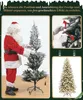 Santa Claus assembling a Christmas tree, with close-ups of branches and a fully decorated tree. Produktbild-Vorschau