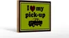 Holzschild Auto 18x12cm i love my pick-up Geländewagen Produktbild-Vorschau 2