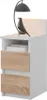 Comodino Vicco Monty Bianco/Sonoma 25 x 59.1 cm con 2 Anteprima dell’immagine prodotto 5