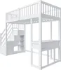 OKWISH Lit Mezzanine 90x200 Enfant avec Bureau Voir les images du produit 6