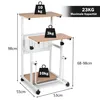 COSTWAY 2-in-1 Laptoptisch & Schreibtisch, Bürotisch auf Produktbild-Vorschau 3