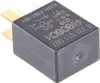 A black Bosch relay with gold pins against a white background. Produktbild-Vorschau