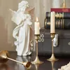 Messing-Kerzenständer, 3-teiliges Set, konischer Produktbild-Vorschau 3