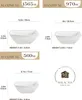 MALACASA, série Blance, lot de 3 bols en porcelaine, Voir les images du produit 2