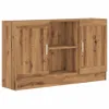 vidaXL Artisan dubový príborník 120x30,5x70 cm materiál na Náhľad obrázku produktu 1