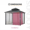 Netz für Sunjoy Zedernholz Gazebo 300cm x 300cm Produktbild-Vorschau 3