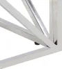 vidaXL Couchtisch Silbern Edelstahl und Hartglas Produktbild-Vorschau 5