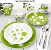 Servizio combinato Pula verde 30 pezzi stoviglie a pois Anteprima dell’immagine prodotto 4