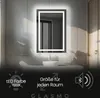 A modern bathroom with a lit mirror. Podgląd zdjęcia produktu