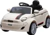 Eco Toys Weißes elektrisches Fiat 500 Kinderauto Produktbild-Vorschau 1