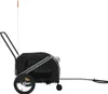 vidaXL Fahrradanhänger Hunde Grau und Schwarz Oxford-Gewebe Produktbild-Vorschau 5