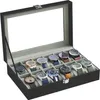 SONGMICS Uhrenbox Uhrenkasten, mit 12 Fächern, Glasdeckel, Produktbild-Vorschau 1
