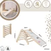 MAMOI® Klettergerüst indoor, Kletterdreieck mit rutsche aus Produktbild-Vorschau 2