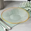 Assiette à dessert en verre doré 21 cm Voir les images du produit 5