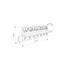 DECORTIE Welcome Wandgarderobe, Hakenleister, Produktbild-Vorschau 6
