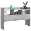 A grey, modern shelving unit with decorative items on display. Anteprima dell’immagine prodotto