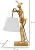Mauro Ferretti stolová lampa králik E10 26x16x47 cm zlatá Náhľad obrázku produktu 7