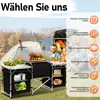 Jayseuw kempingová kuchyňa 174x104x40cm, kempingová skrinka Náhľad obrázku produktu 3