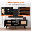 VEVOR Rattan-TV-Ständer, Fernsehschrank Boho-TV-Schrank für Produktbild-Vorschau 4