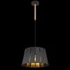 RGB LED Pendelleuchte, schwarz braun, Holzoptik, D 35 cm Produktbild-Vorschau 6