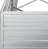 A close-up view of a galvanized steel raised garden bed. Produktbild-Vorschau